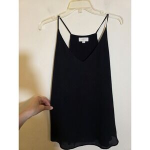 LOFT Women's Size Medium Black Strappy Cami Tank Top